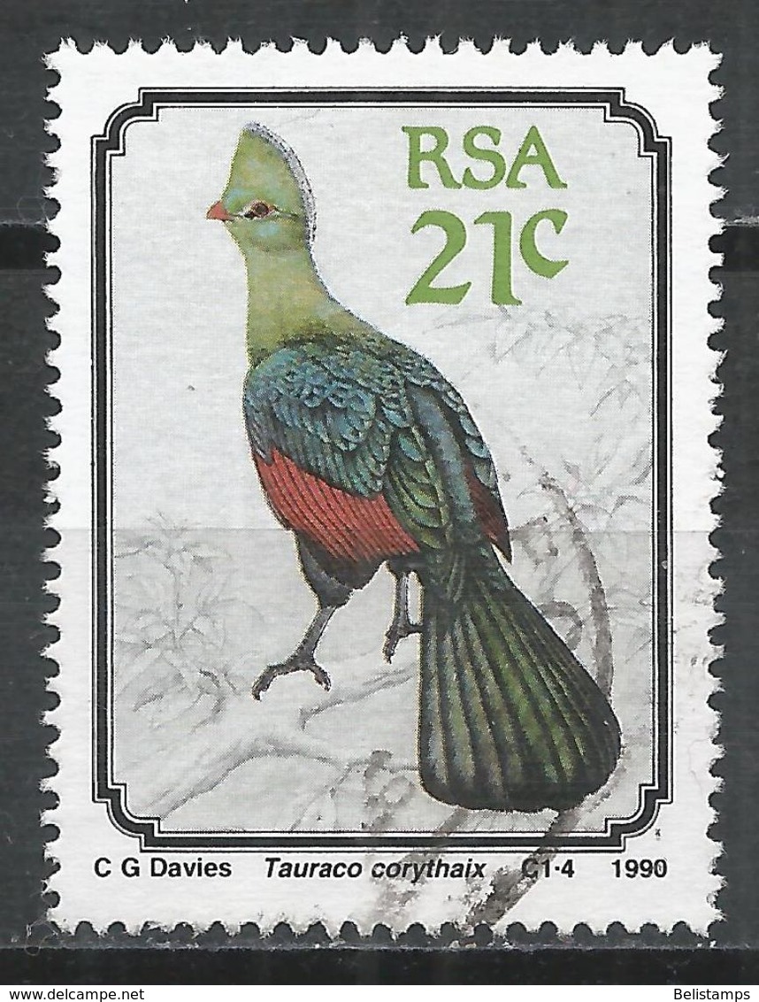 South Africa 1990. Scott #789 (U) Bird, Tauraco Corythaix - Oblitérés