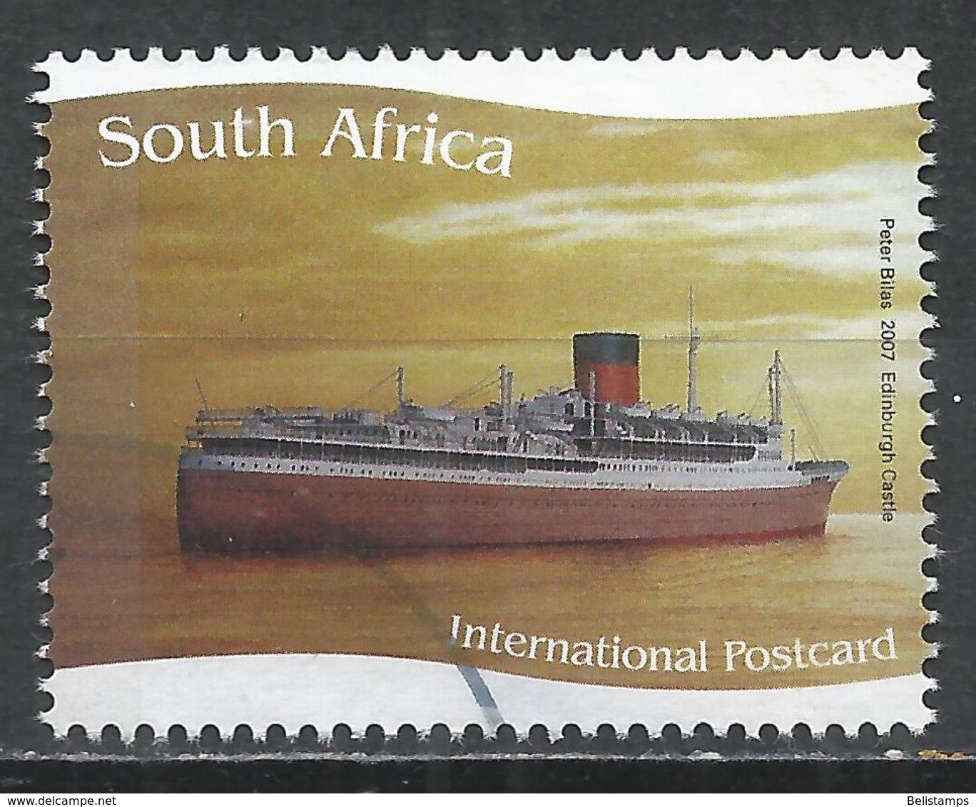 South Africa 2007. Scott #1376d (U) Union Castle Line Ships, Edinburgh Castle * - Oblitérés