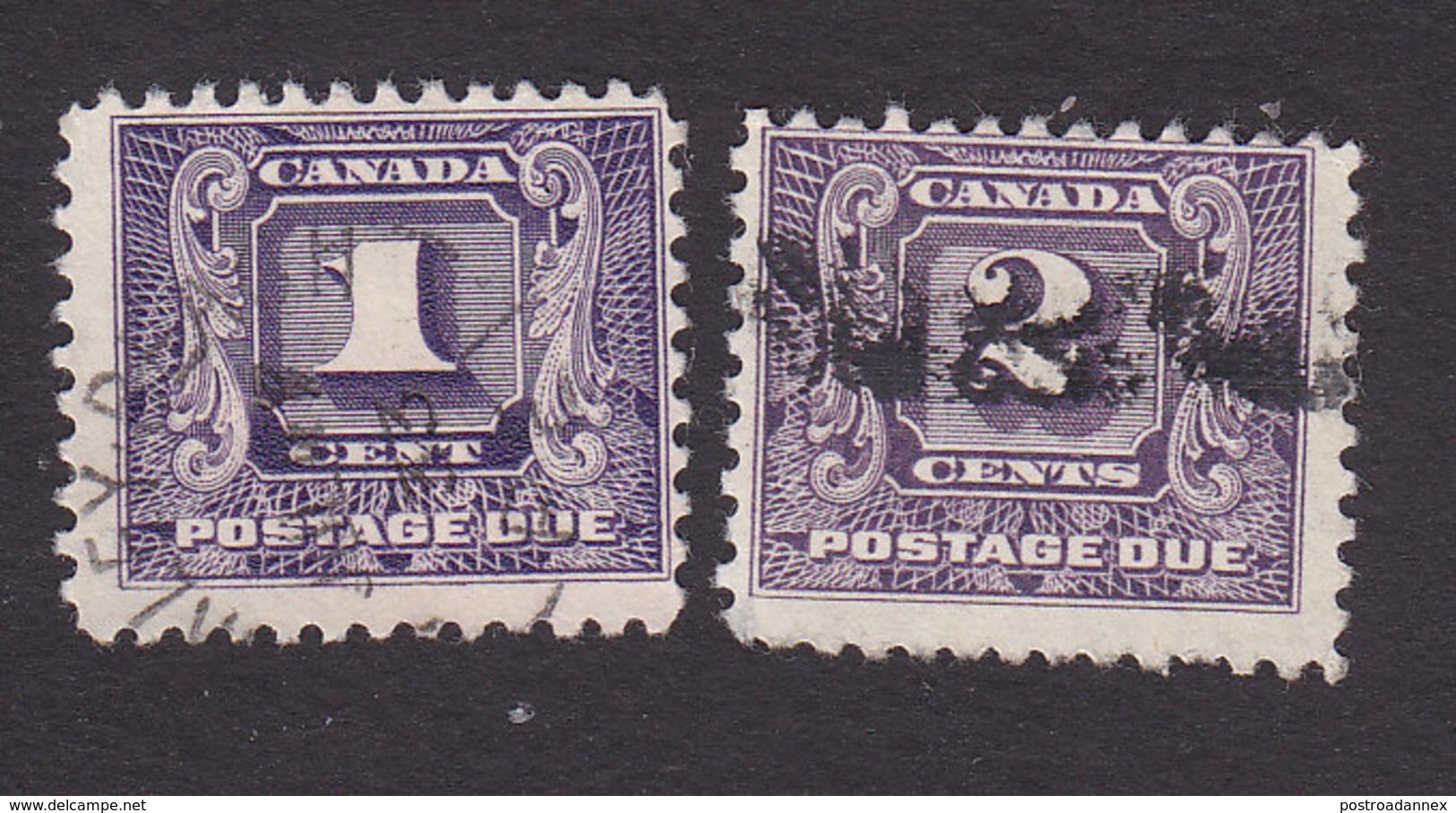 Canada, Scott #J6-J7, Used, Postage Due, Issued 1930 - Postage Due