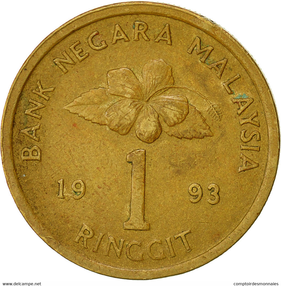 Malaysie, Ringgit, 1993, TB+, Aluminum-Bronze, KM:54 - Malaysie