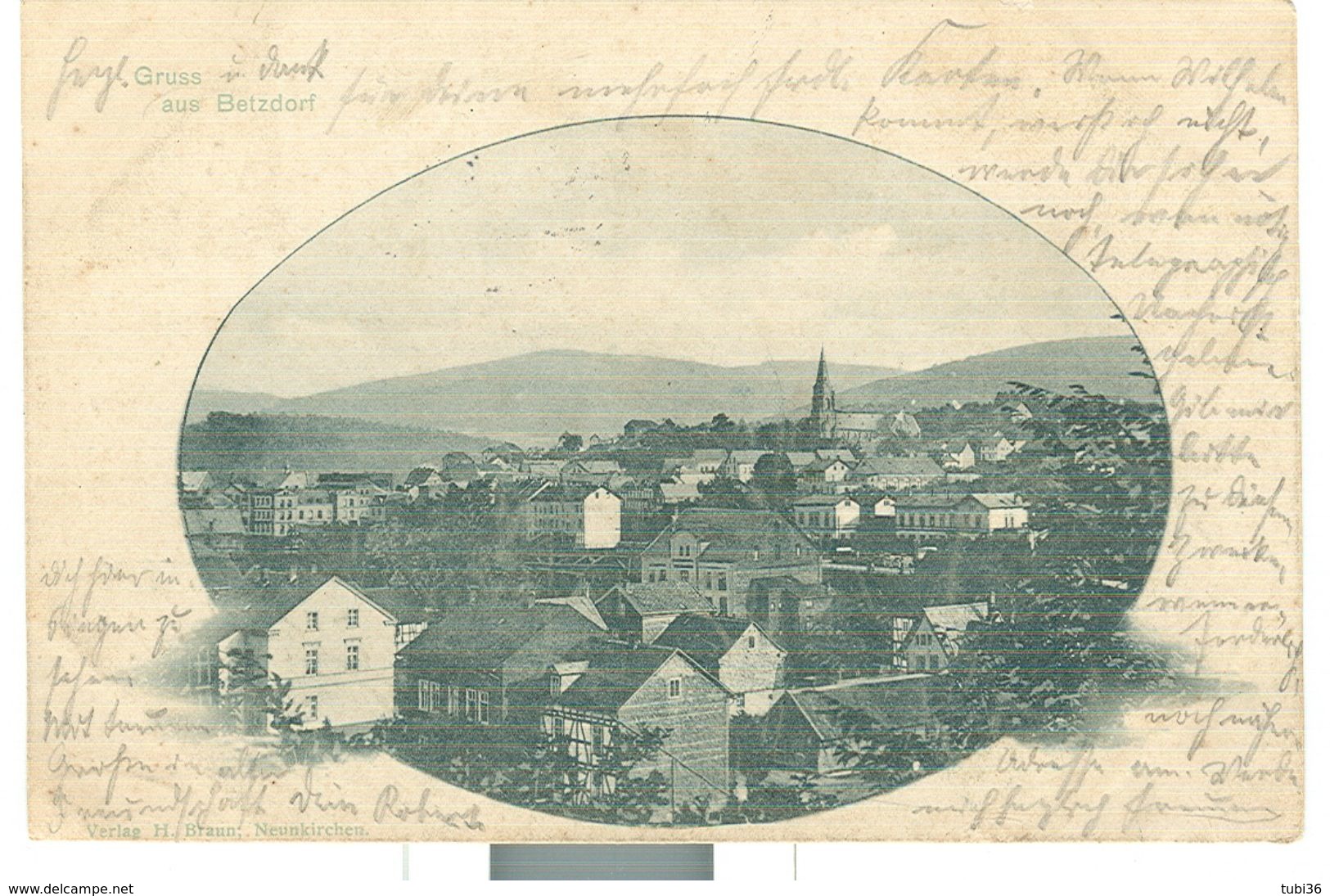 BETZDORF Is A Town And Municipality In Northern Rhineland-Palatinate,FRANKFURT MAIN BAHNPOST-1901,SCHALKSMUHLE - Betzdorf