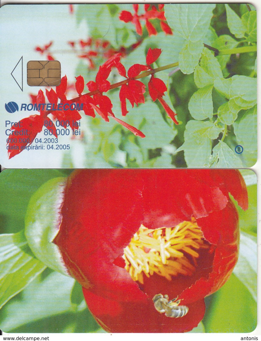 ROMANIA - Flower, Chip CHT08, 04/03, Sample(no CN) - Romania