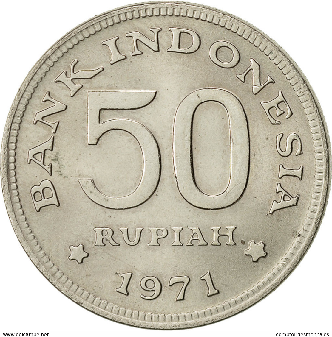 Indonésie, 50 Rupiah, 1971, TB+, Copper-nickel, KM:35 - Indonesia