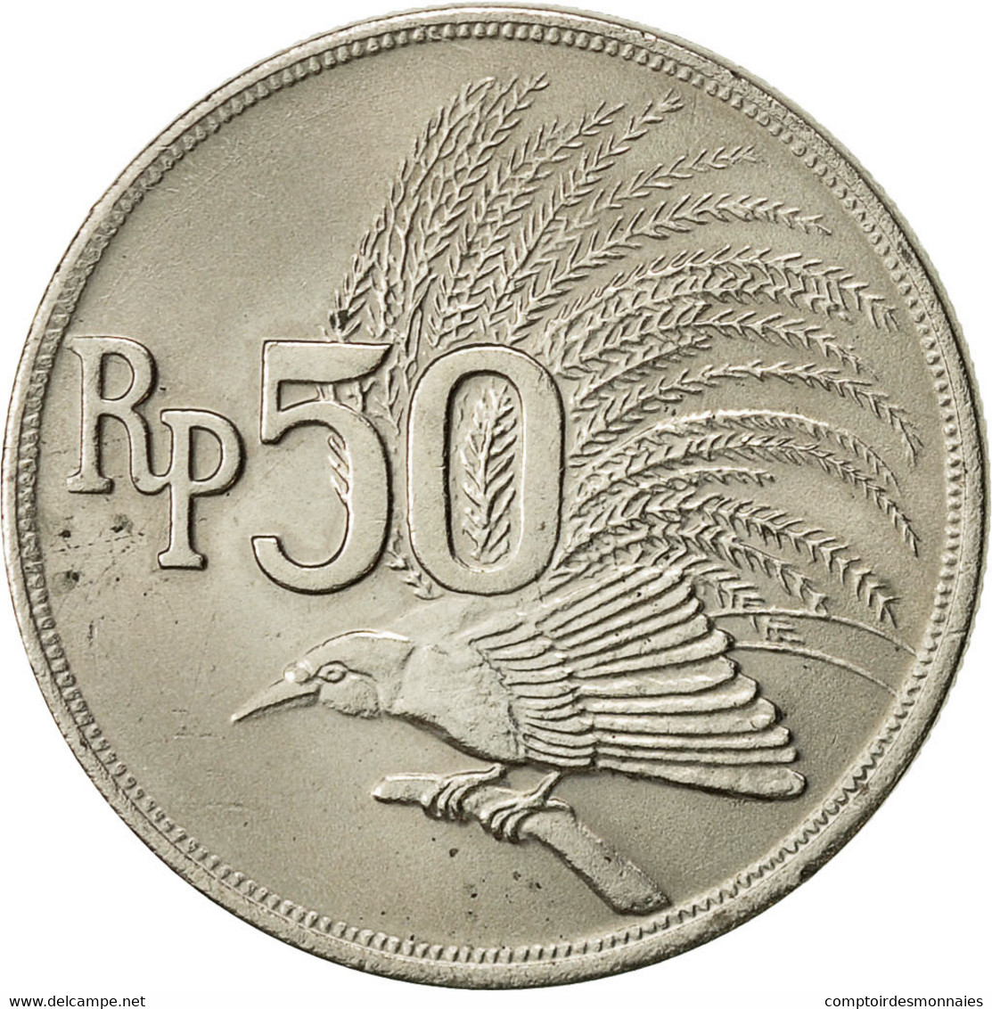 Indonésie, 50 Rupiah, 1971, TB+, Copper-nickel, KM:35 - Indonesia