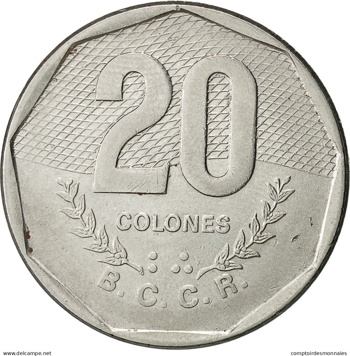 Costa Rica, 20 Colones, 1985, TTB, Stainless Steel, KM:216.2 - Costa Rica