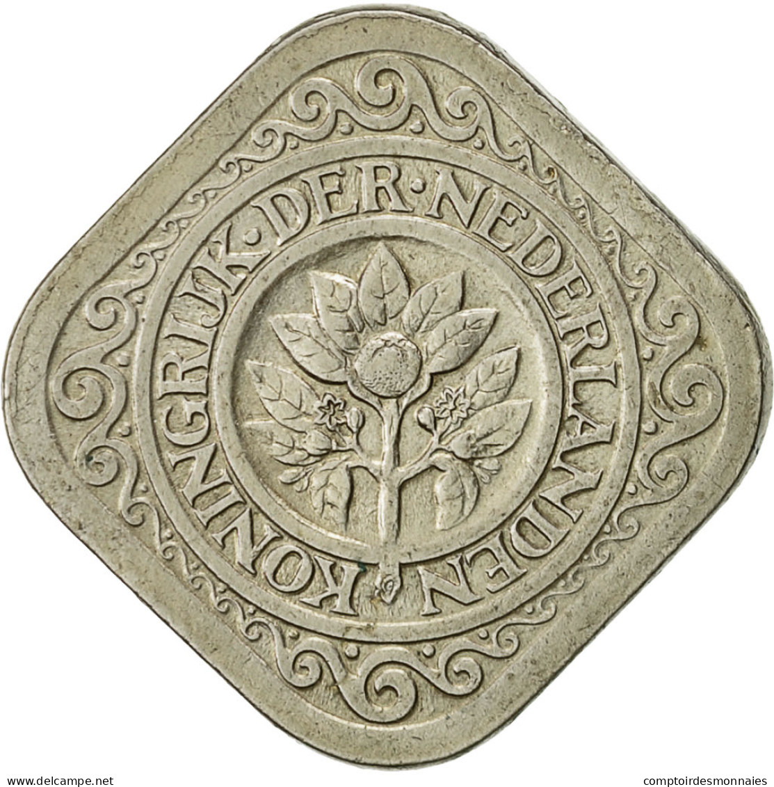 Pays-Bas, Wilhelmina I, 5 Cents, 1932, TTB+, Copper-nickel, KM:153 - 5 Centavos