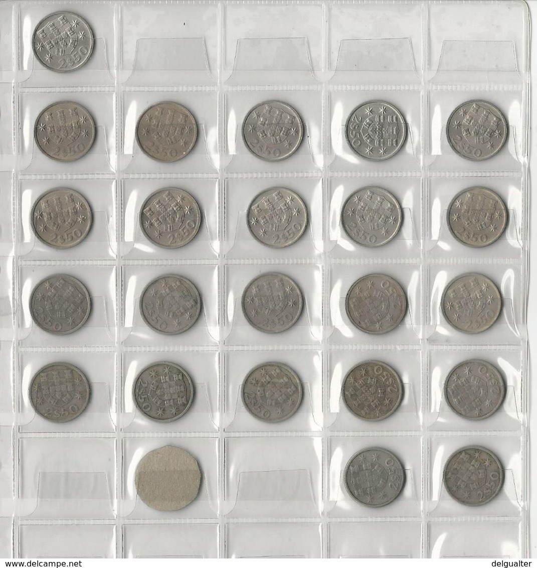 Portugal Collection 2 1/2 Escudos 1963-1985 Without Commemoratives - Lots & Kiloware - Coins