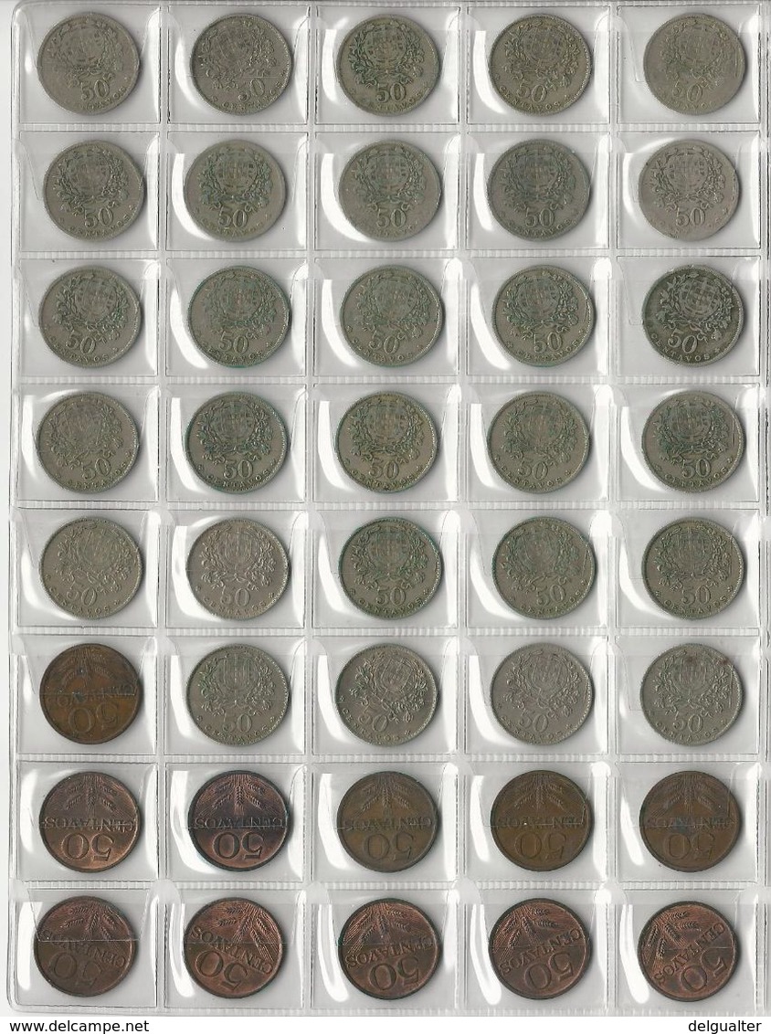 Portugal Complete Collection 50 Centavos 1927-1979 - Kilowaar - Munten