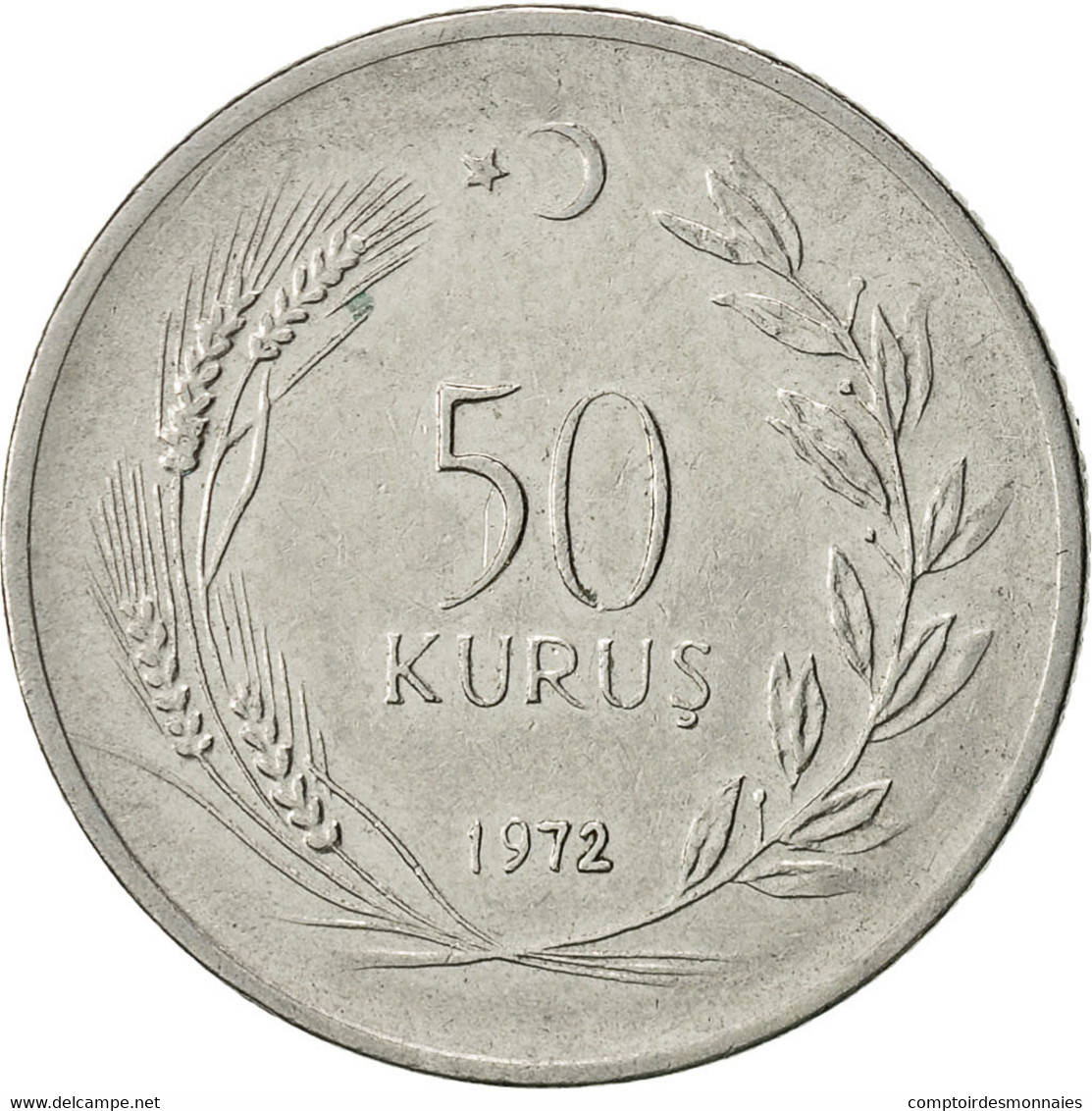 Turquie, 50 Kurus, 1972, TTB, Stainless Steel, KM:899 - Turquie