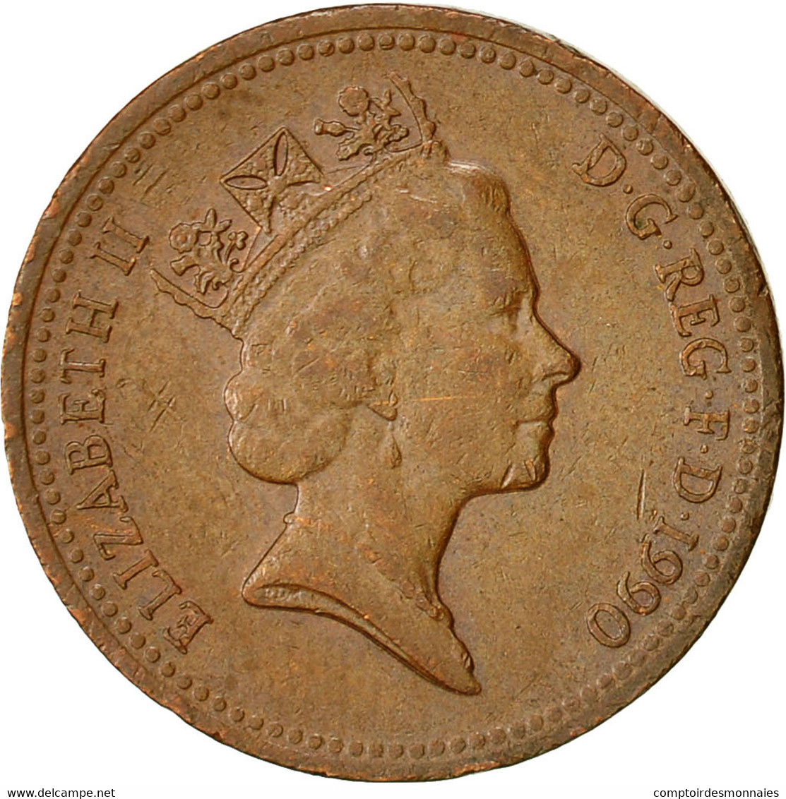 Grande-Bretagne, Elizabeth II, Penny, 1990, TB+, Bronze, KM:935 - 1 Penny & 1 New Penny