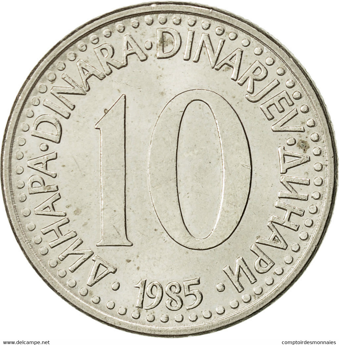 Monnaie, Yougoslavie, 10 Dinara, 1985, TTB+, Copper-nickel, KM:89 - Joegoslavië