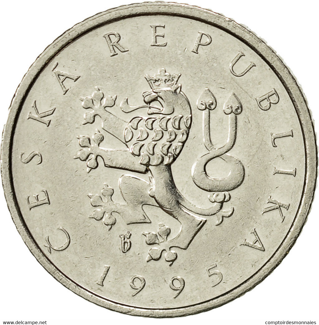 Monnaie, République Tchèque, Koruna, 1995, TTB+, Nickel Plated Steel, KM:7 - Tchéquie