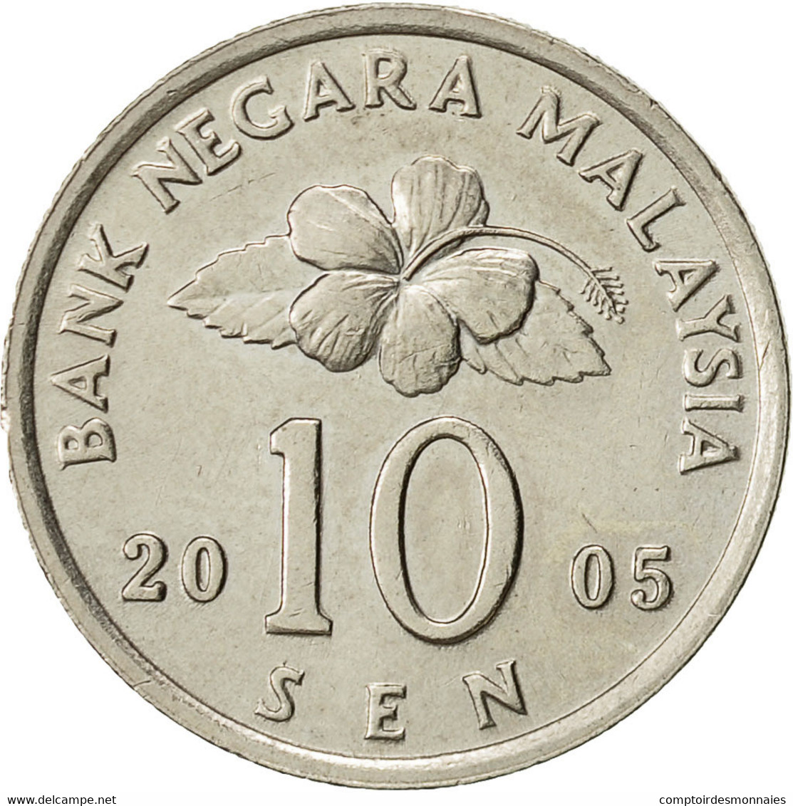 Malaysie, 10 Sen, 2005, TTB, Copper-nickel, KM:51 - Malaysie