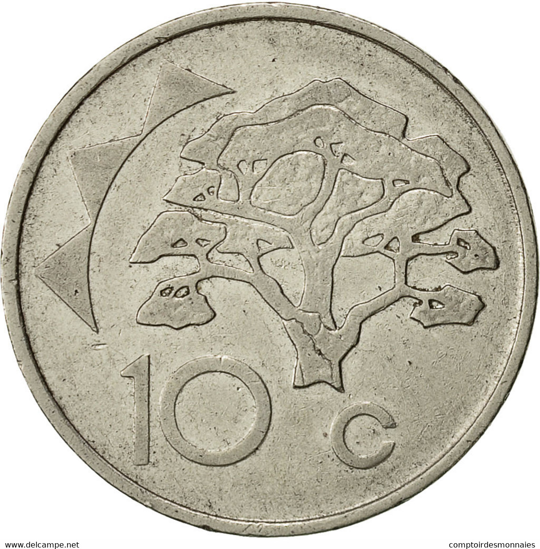 Namibia, 10 Cents, 1993, Vantaa, TTB, Nickel Plated Steel, KM:2 - Namibia