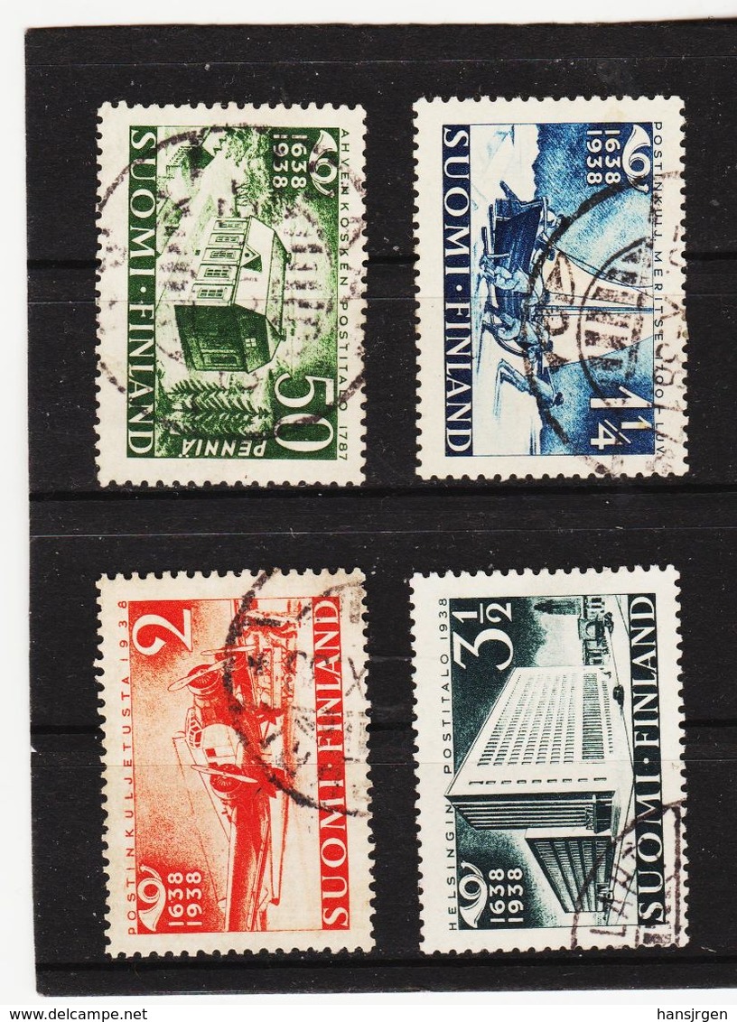 AUA685 FINNLAND 1938 Michl 213/16 Gestempelt / Entwertet  ZÄHNUNG Und STEMPEL SIEHE ABBILDUNG - Gebraucht