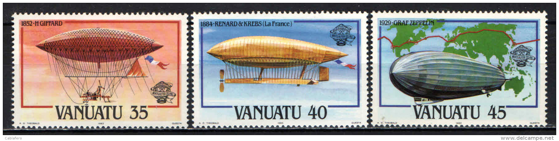 VANUATU - 1983 - Manned Flight Bicentenary - MNH - Vanuatu (1980-...)