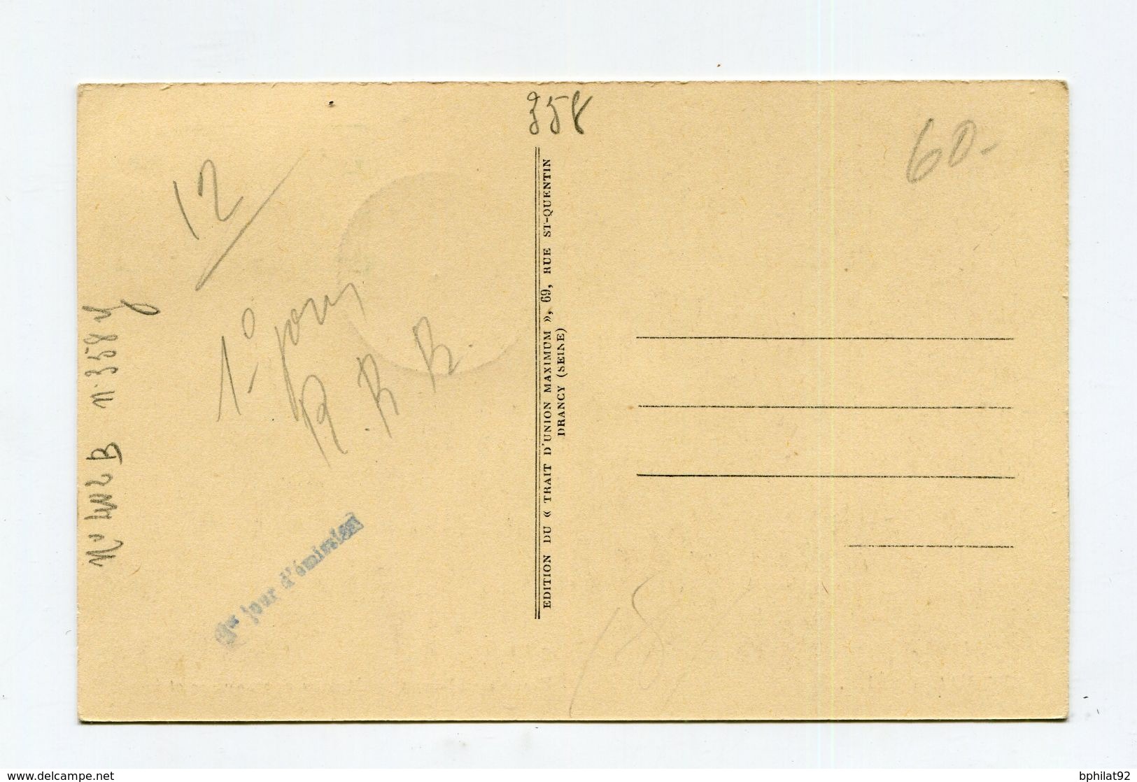 !!! CARTE MAXIMUM ROUTE DU COL DE L'ISERAN CACHET ORDINAIRE DE BOURG ST MAURICE REF A3 - 1930-1939