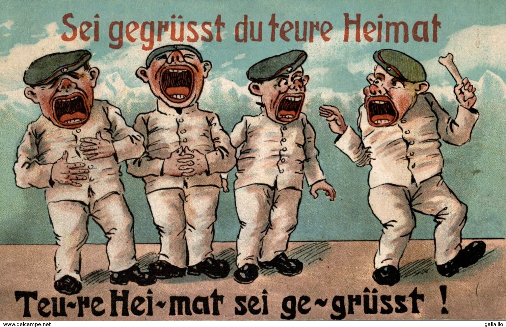 ILLUSTRATION SEI GEGRUSST DU TEURE HEIMAT - Humour