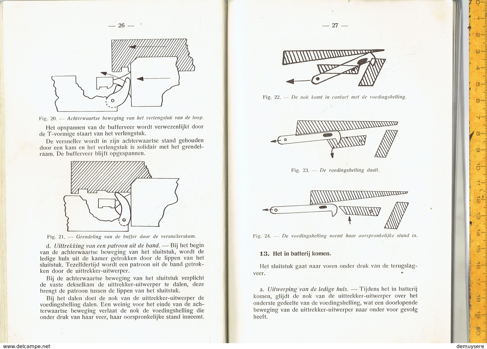 4 - Boek - De Mitrailleur Browning  .50 Mb M2 - 1966 - 224 Blz - Beperkte Verspreiding - 2080 Ex. - Documents