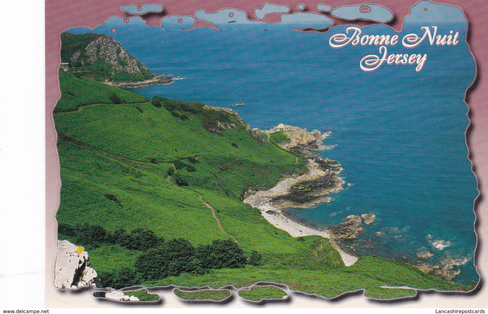 Postcard Bonne Nuit Jersey With 1997 Cancel And Jersey UK Minimum Postage Paid Stamp My Ref  B22533 - Other & Unclassified