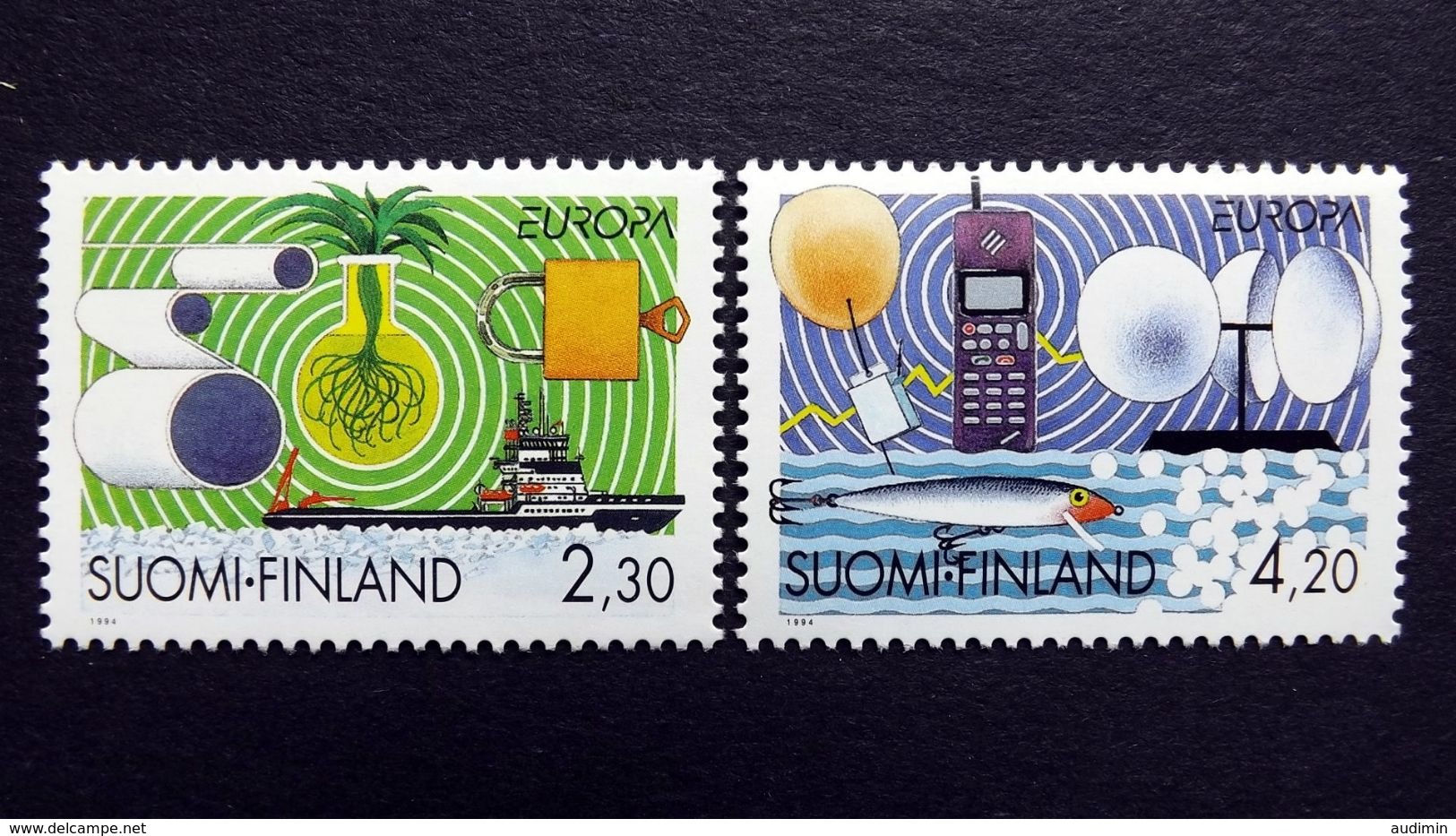 Finnland 1248/9 **/mnh, EUROPA/CEPT 1994, Entdeckungen Und Erfindungen - Unused Stamps