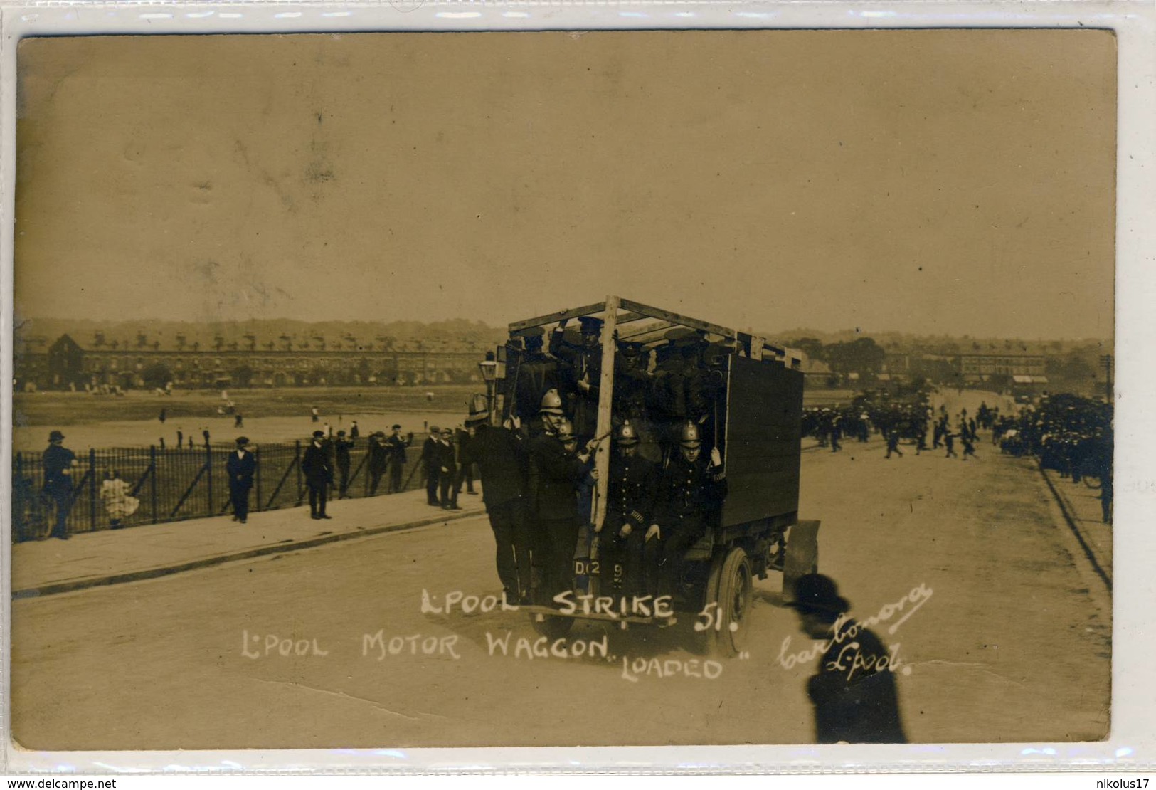 Liverpool- Carte-Photo Strike- Motor Waggon-51 - Altri & Non Classificati