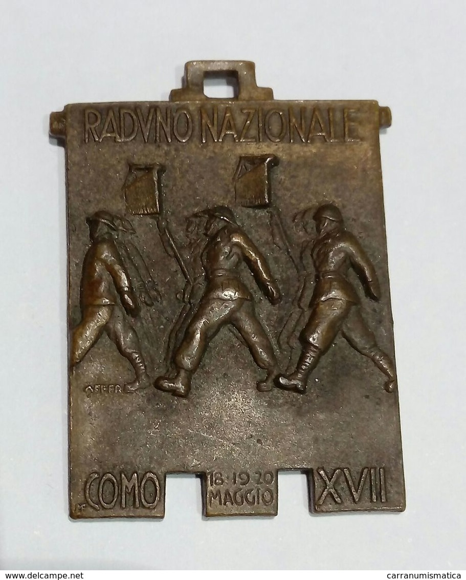 Medaglia - RADUNO NAZIONALE  REGGIMENTO FANTI D'ITALIA (Como - 1939 - A. XVII) Bronzo - Affer - Italia