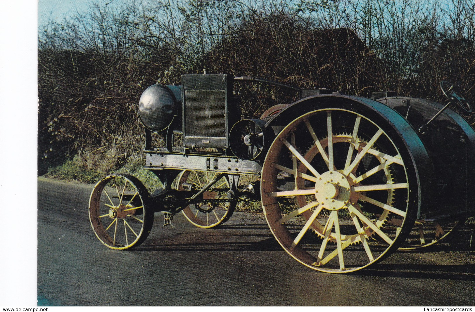 Postcard Overtime C1917 Tractor / Traction Engine ? Farming Equipment Breamore Countryside Museum My Ref  B22535 - Tractors