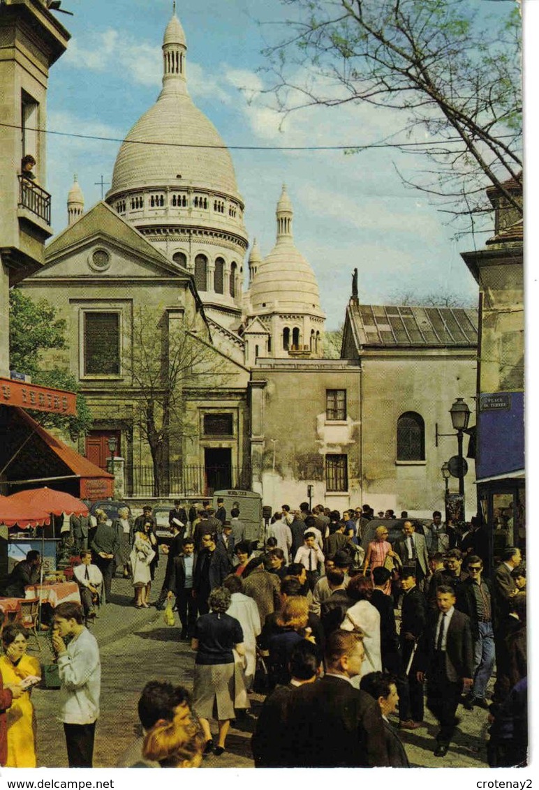 Paris N°718 Vieux Montmartre Le Sacré Coeur VOIR ZOOM Tube Citroën 2CV Simca Ariane Très Animée - Sacré Coeur