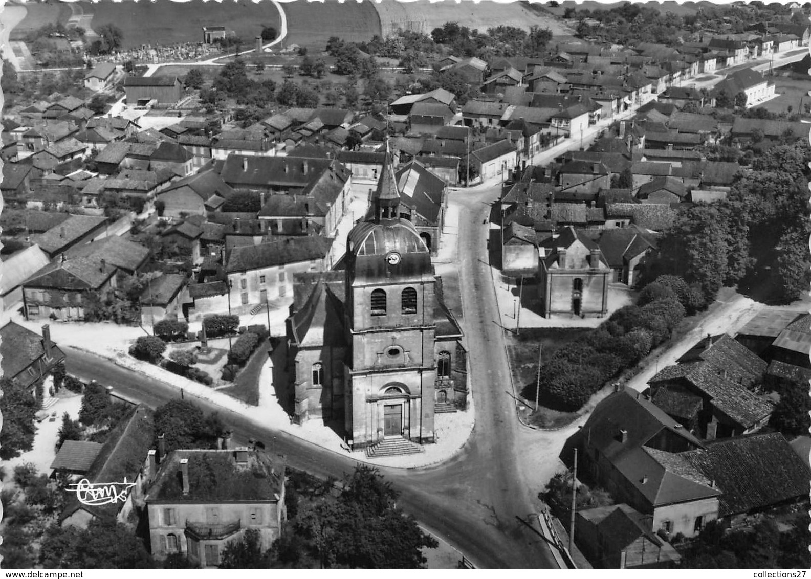 10-DIENVILLE- VUE AERIENNE SUR L'EGLISE - Autres & Non Classés