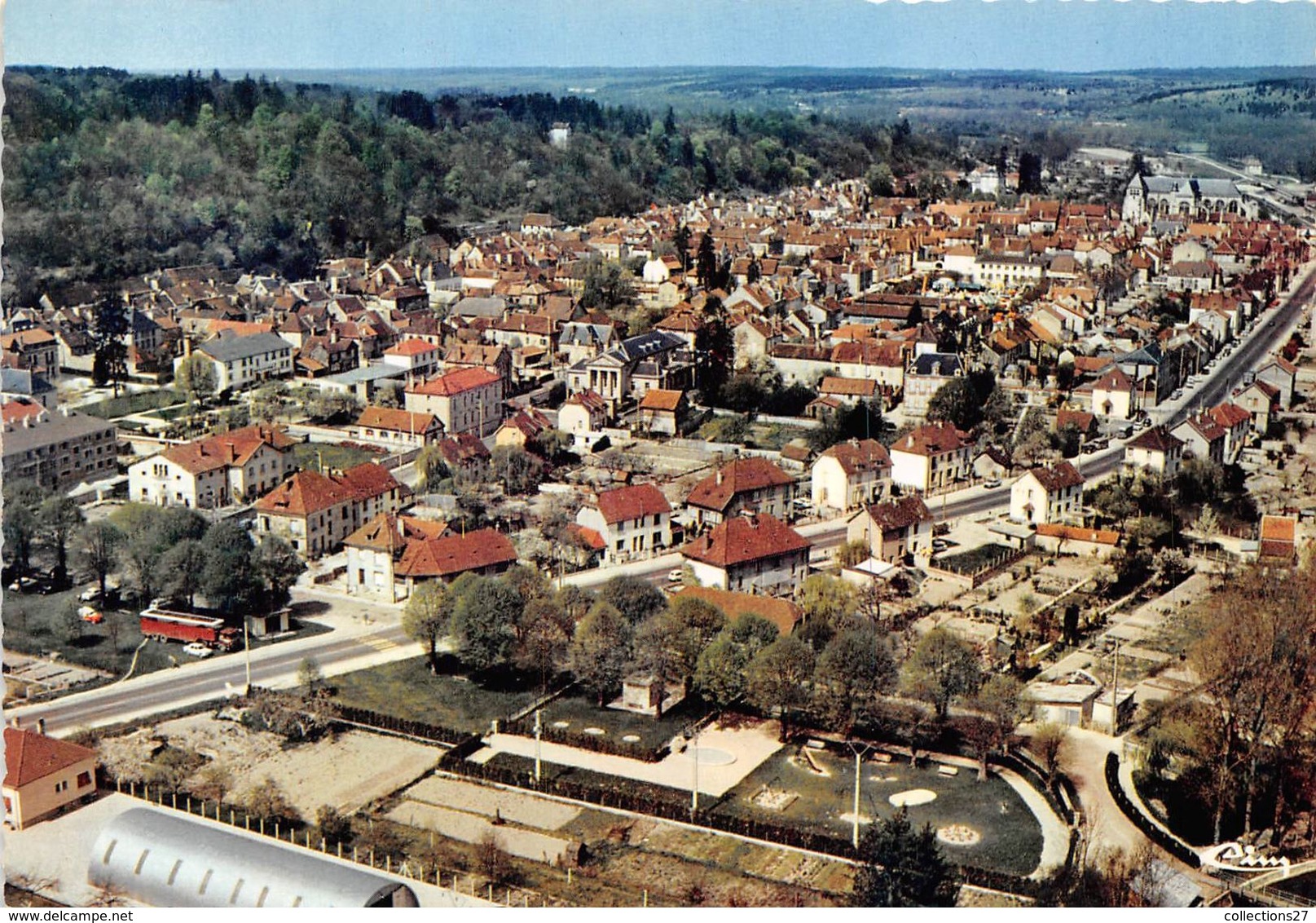 10-BAR-SUR-SEINE- VUE AERIENNE GENERALE - Bar-sur-Seine