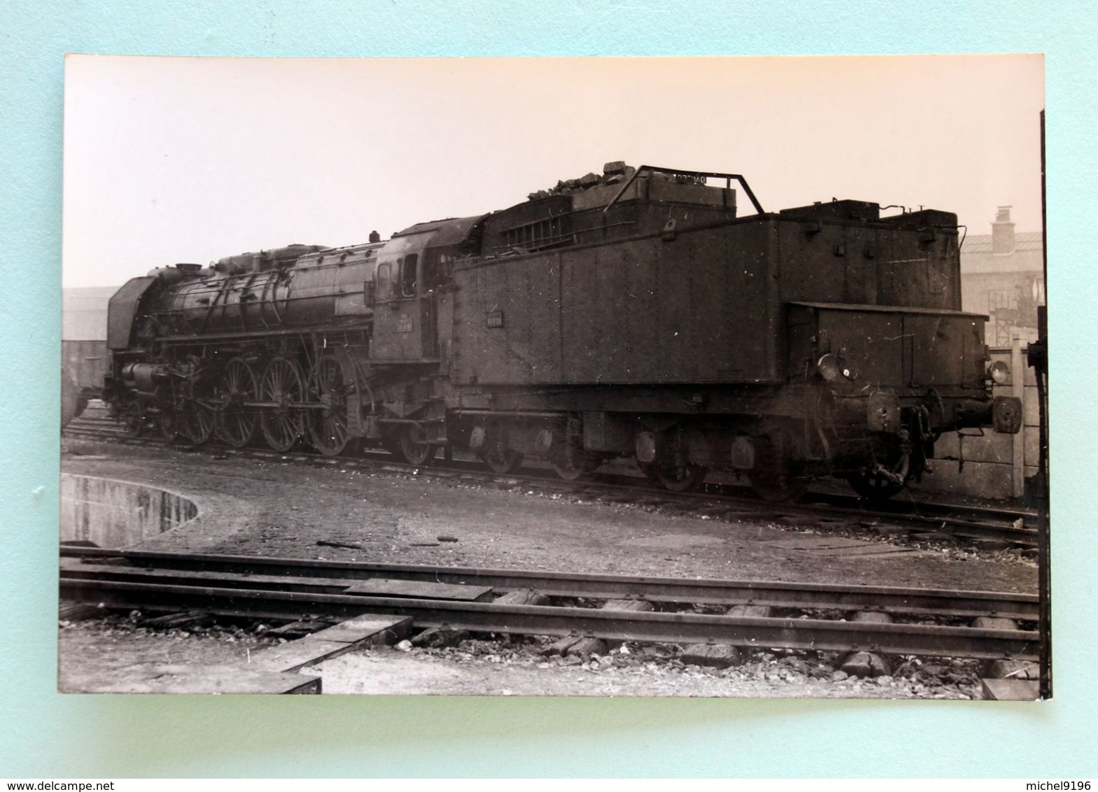 1Cliché Photo Locomotive 241A90 Dépot De Noisy Le Sec 1955 - Trains