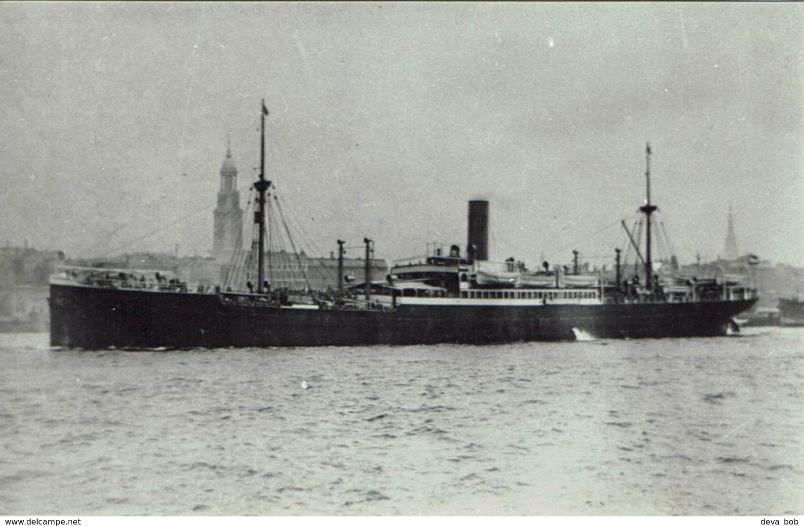 Steam Ship Photo SS Silvio Unknown Operator? - Boats