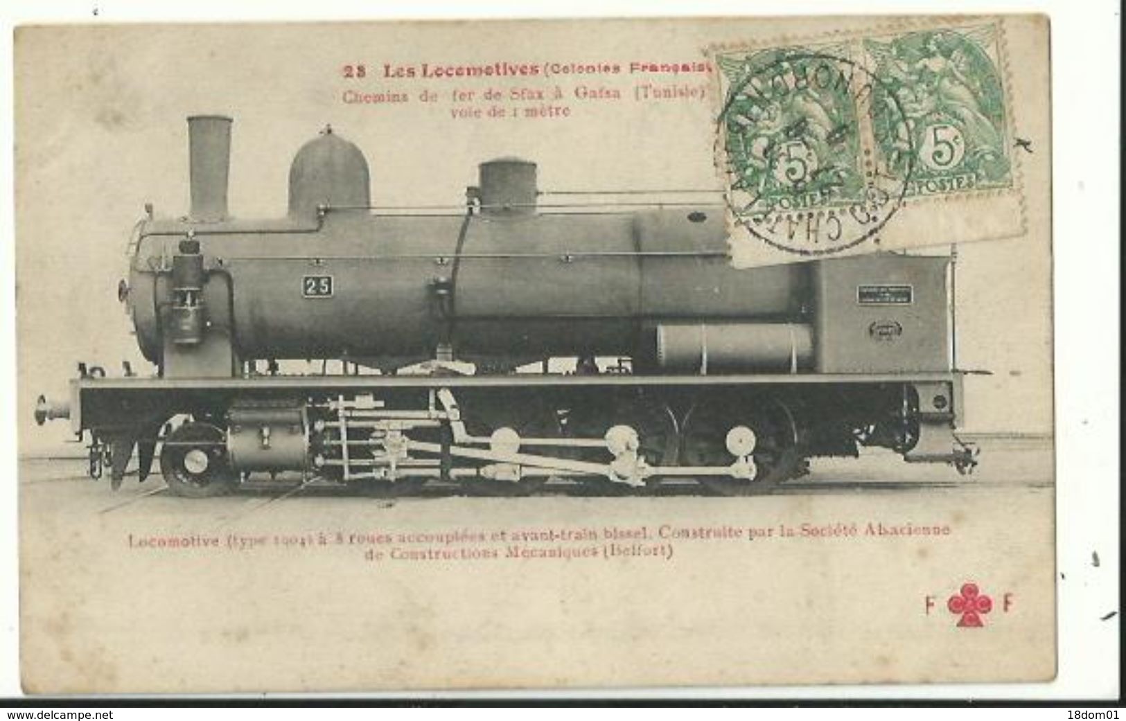 Les Locomotives  ( Colonies Françaises ) Locomotive (type 1904) - Sonstige & Ohne Zuordnung