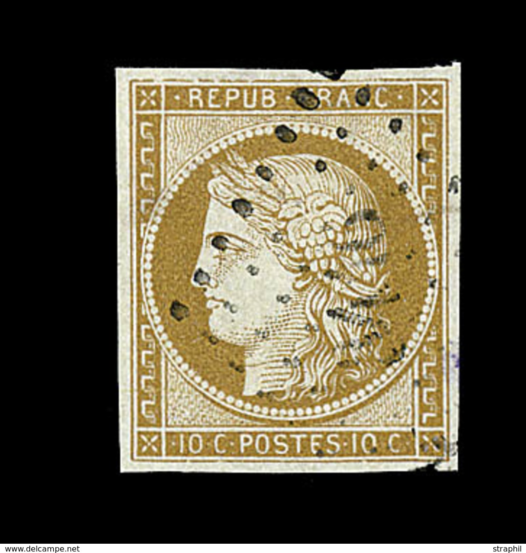 O N°1 - 10c Bistre - TB - 1849-1850 Ceres