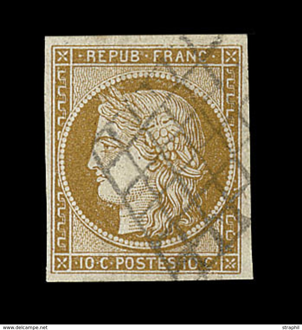 O N°1 - 10c Bistre - TB - 1849-1850 Ceres