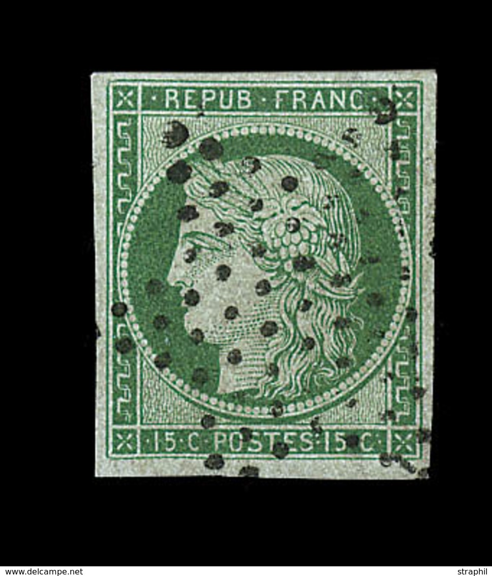 O N°2 - 15c Vert - TB - 1849-1850 Cérès