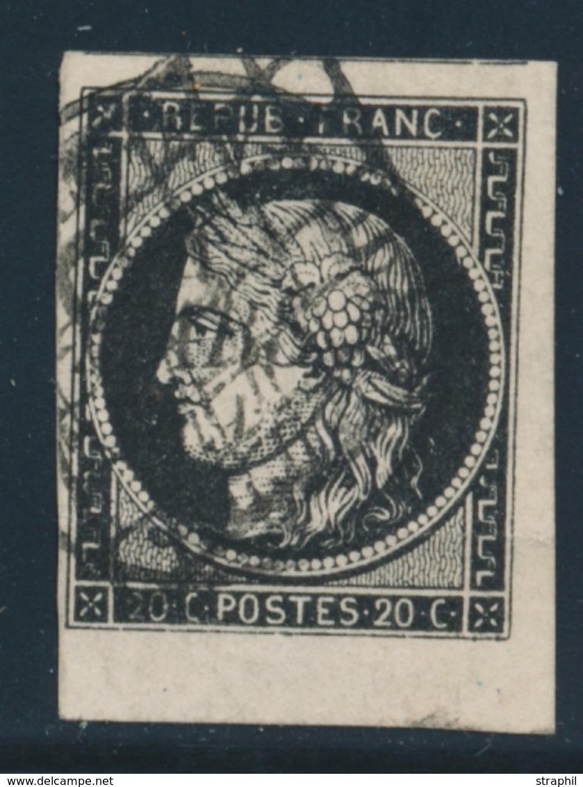 O N°3 - CDF - Pli Horizontal - 1849-1850 Cérès