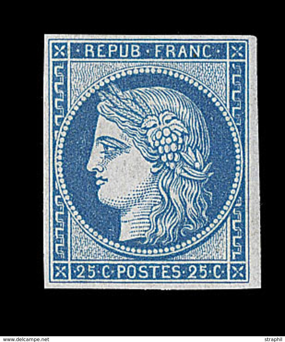 * N°4d - 25c Bleu - Réimpression - TB - 1849-1850 Ceres