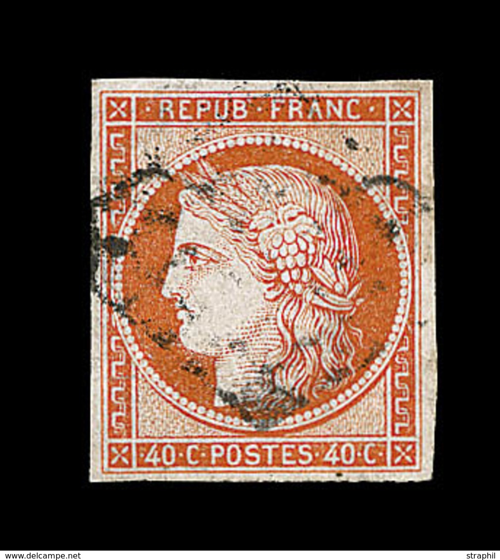 O N°5 - 40c Orange - Signé JF Brun - TB - 1849-1850 Ceres