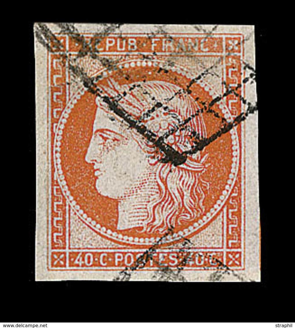 O N°5 - 40c Orange - Belles Marges - Signé Calves - TB - 1849-1850 Cérès