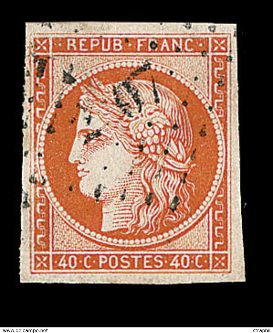 O N°5a - 40c Orange Vif - Signé Calves - TB - 1849-1850 Ceres