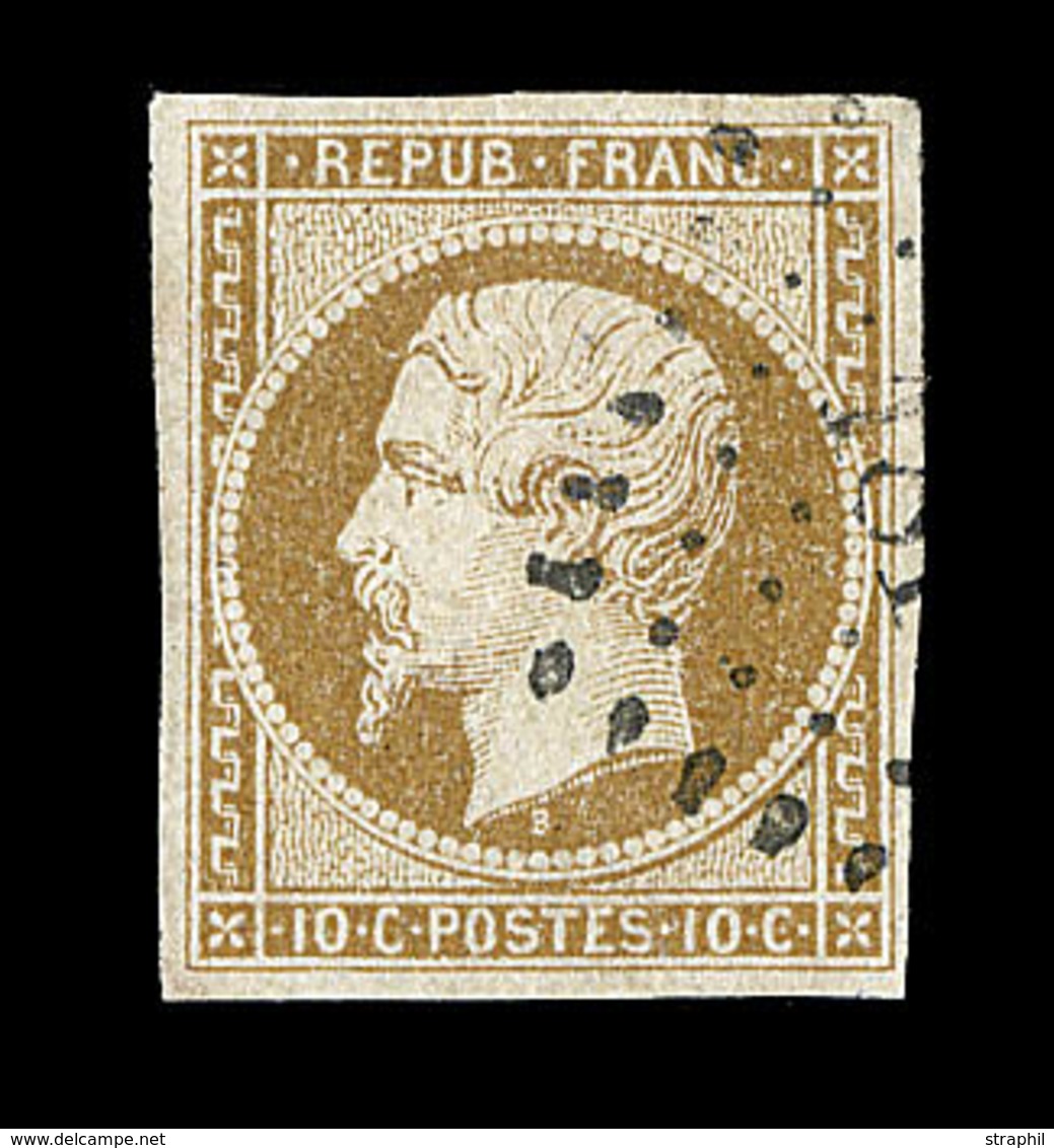 O N°9 - 10c Bistre - TB - 1852 Luis-Napoléon
