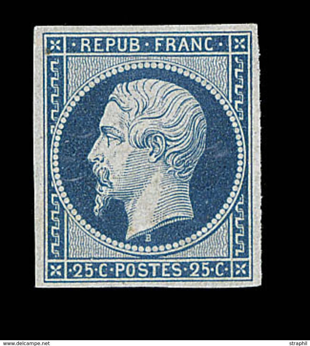 (*) Mau N°10d - Bleu S/verdâtre - TB - 1852 Louis-Napoléon