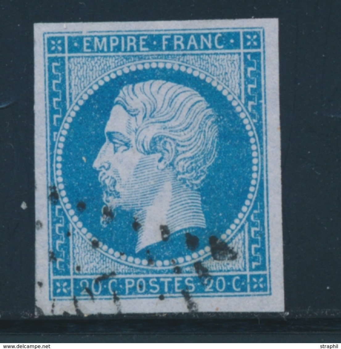 O N°14Ac - 20c Bleu S/lilas - TB/SUP - 1853-1860 Napoléon III.