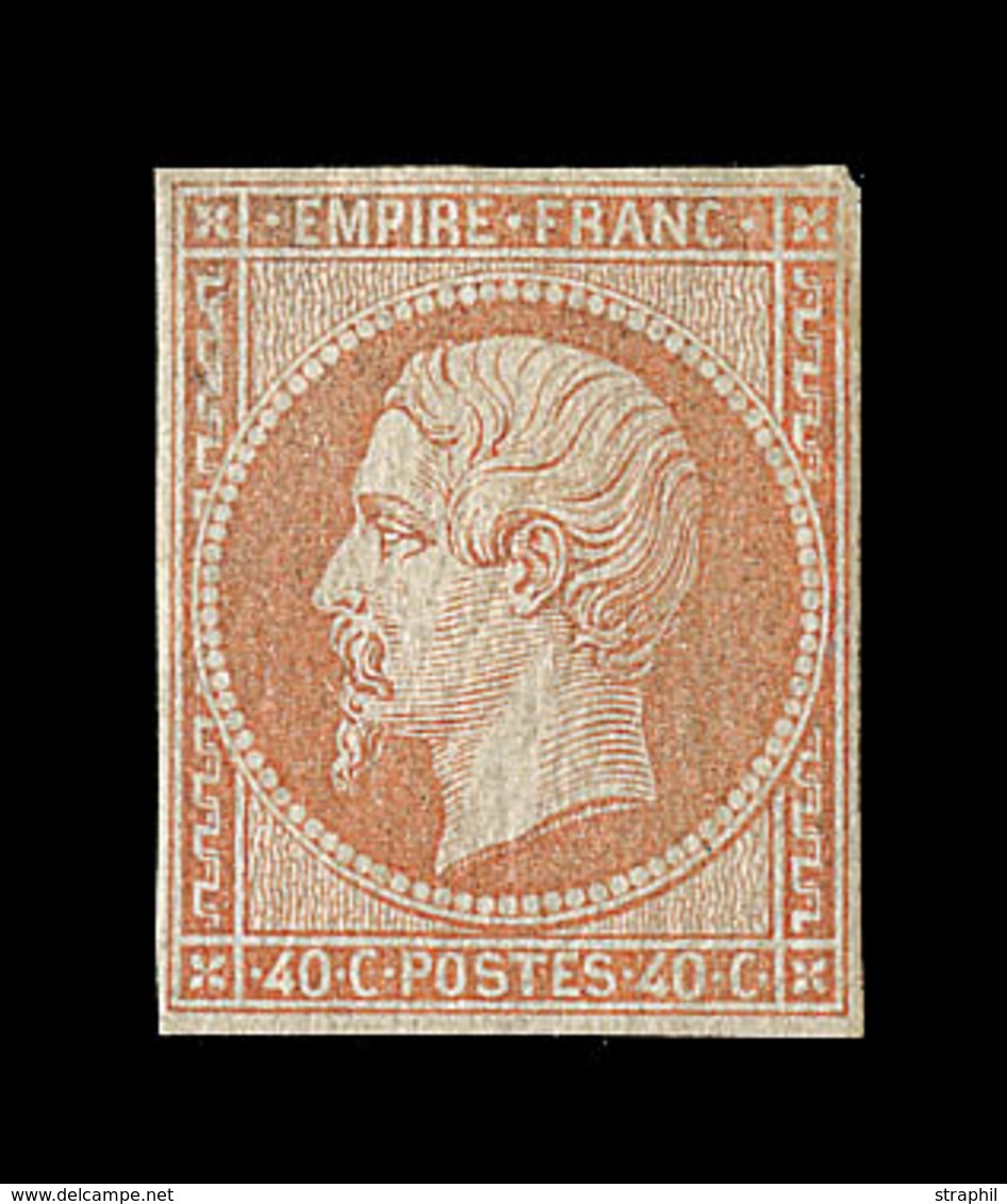 * N°16 - 40c Orange - Signé A. Brun - Marges Réduites - TB - 1853-1860 Napoléon III