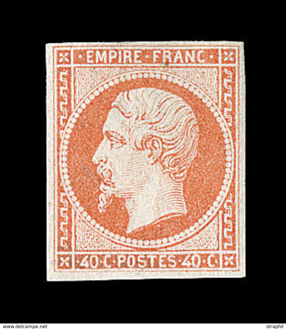 * N°16 - 40c Orange - Signé Calves - Comme ** - TB - 1853-1860 Napoleon III