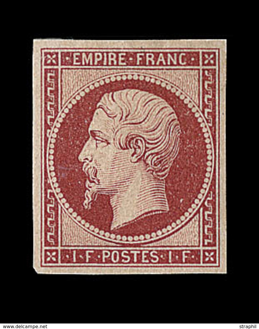 ** N°18d - 1F Carmin - Réimpression - TB - 1853-1860 Napoleone III