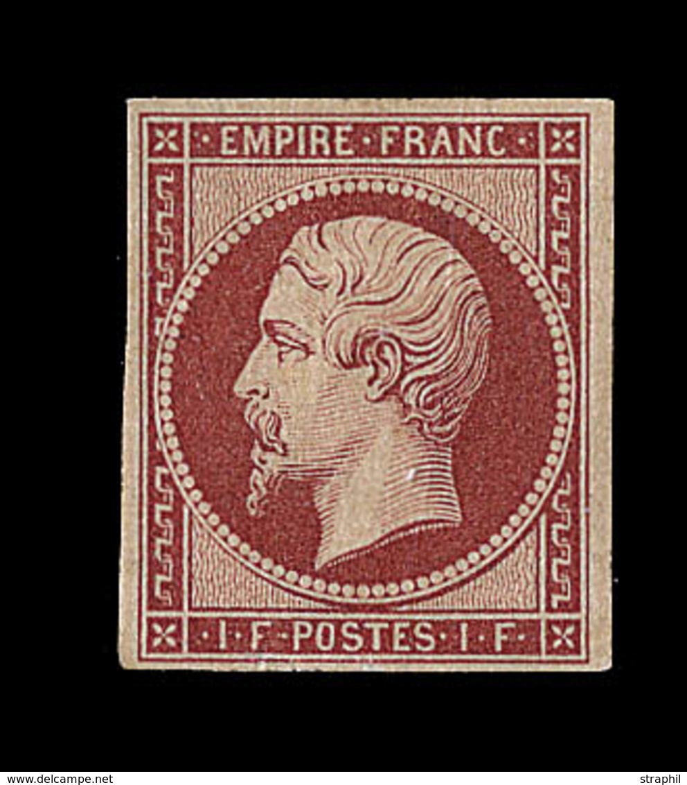 * N°18d - Réimpression Du 1F Carmin - Comme ** - TB - 1853-1860 Napoleon III