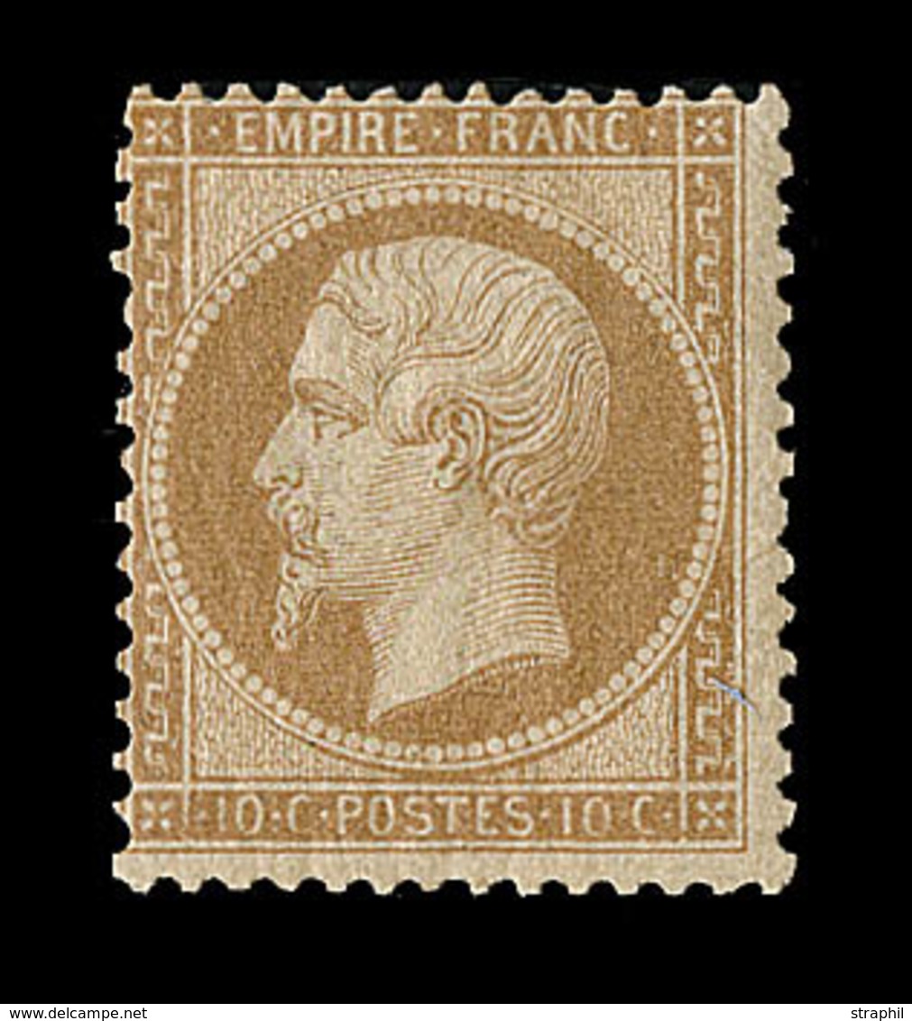 ** N°21b - 10c Bistre Brun - TB - 1862 Napoléon III